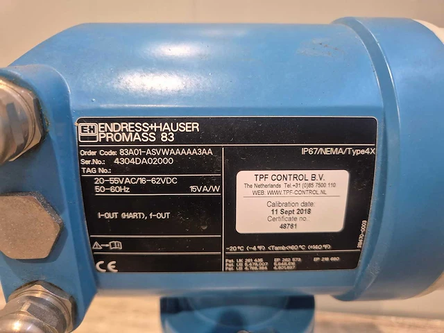 Endress+hauser - promass 83 en promass a coriolis massameter - afbeelding 6 van  6