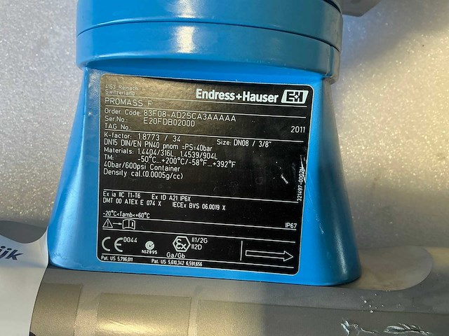 Endress&hauser flowmeter dn15/pn40 - afbeelding 7 van  9