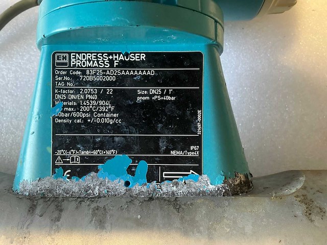 Endress&hauser flowmeter dn25/pn40 - afbeelding 5 van  8