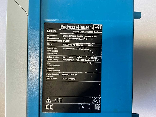 Endress&hauser liquiline transmitterplatform 55va - afbeelding 6 van  8