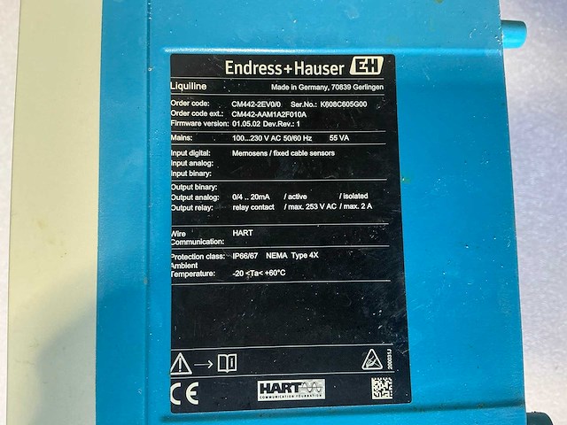 Endress&hauser liquiline transmitterplatform 55va - afbeelding 6 van  6