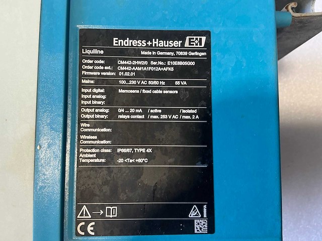 Endress&hauser liquiline transmitterplatform 55va - afbeelding 6 van  6