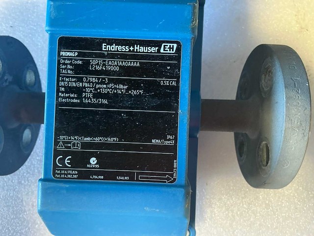 Endress&hauser promag 50/promag p electro magnetische flowmeter dn15/pn40 - afbeelding 6 van  7
