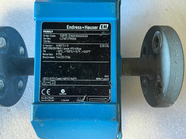 Endress&hauser promag 50/promag p electro magnetische flowmeter dn15/pn40 - afbeelding 6 van  7