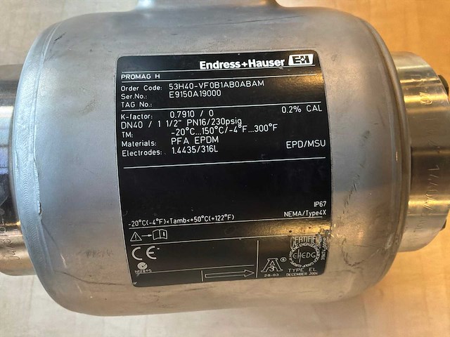 Endress+hauser promag h elektromagnetische flowmeter - afbeelding 5 van  6