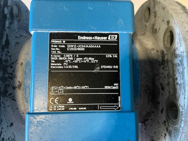 Endress&hauser promag50 / promag w electro magnetische flowmeter dn125/pn16 - afbeelding 2 van  10
