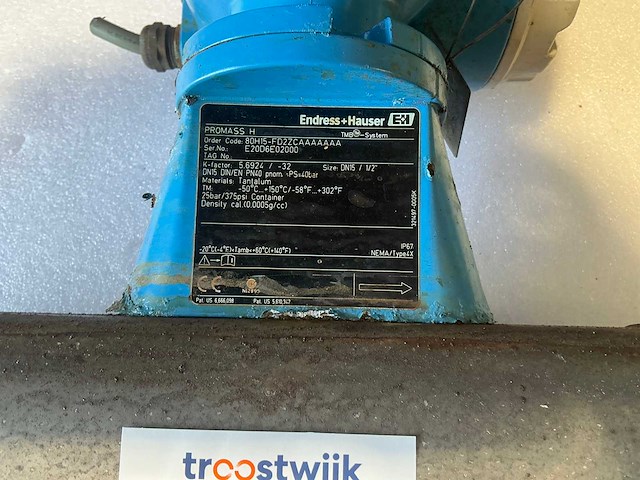 Endress&hauser promass 80/promass h flowmeter - afbeelding 7 van  8