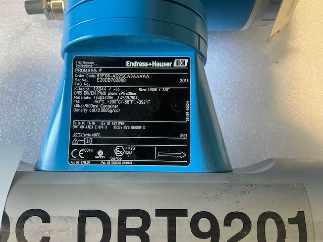 Endress&hauser promass 83/ promass f flowmeter dn15/pn40 - afbeelding 7 van  10