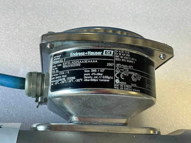 Endress&hauser promass 83/ promass f flowmeter pn40/dn15 - afbeelding 11 van  13