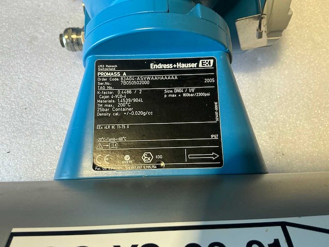 Endress&hauser promass 83/promass a flowmeter - afbeelding 6 van  9