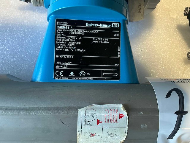 Endress&hauser promass 83/promass f flowmeter dn15/pn40 (2x) - afbeelding 2 van  13