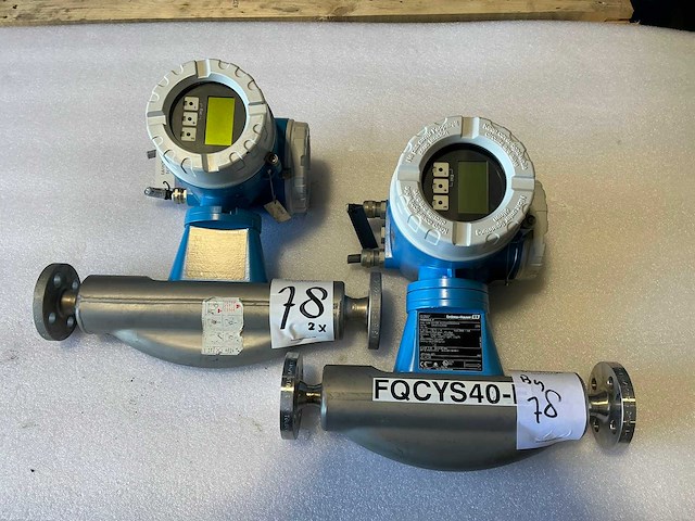 Endress&hauser promass 83/promass f flowmeter dn15/pn40 (2x) - afbeelding 1 van  13