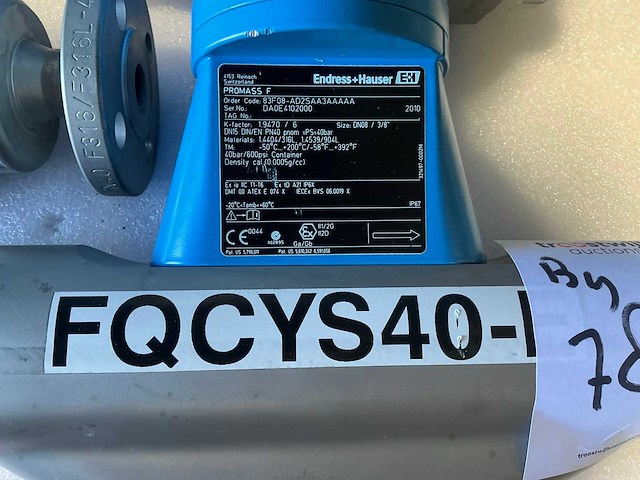 Endress&hauser promass 83/promass f flowmeter dn15/pn40 (2x) - afbeelding 12 van  13