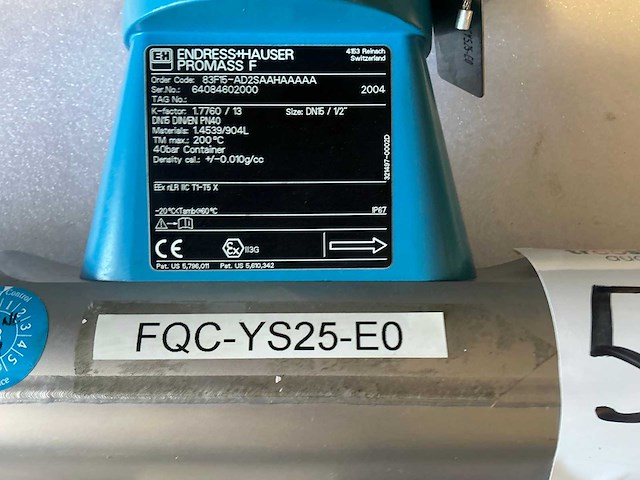 Endress&hauser promass 83/promass f flowmeter dn15/pn40 - afbeelding 7 van  9