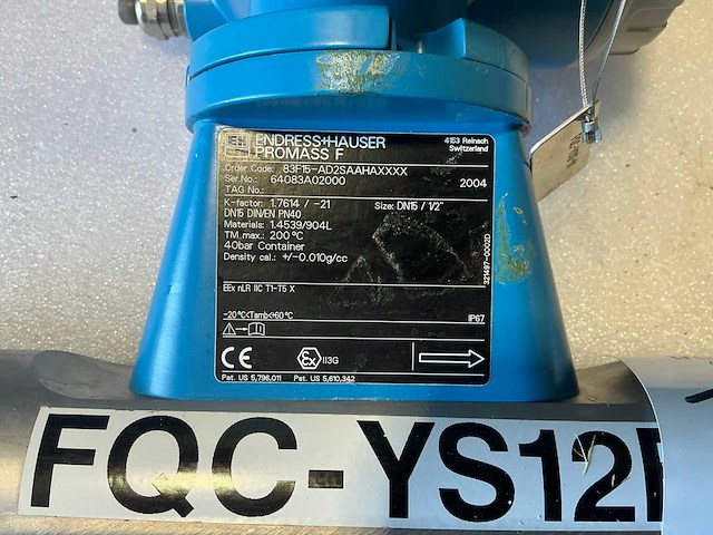 Endress&hauser promass 83/promass f flowmeter dn15/pn40 - afbeelding 6 van  7