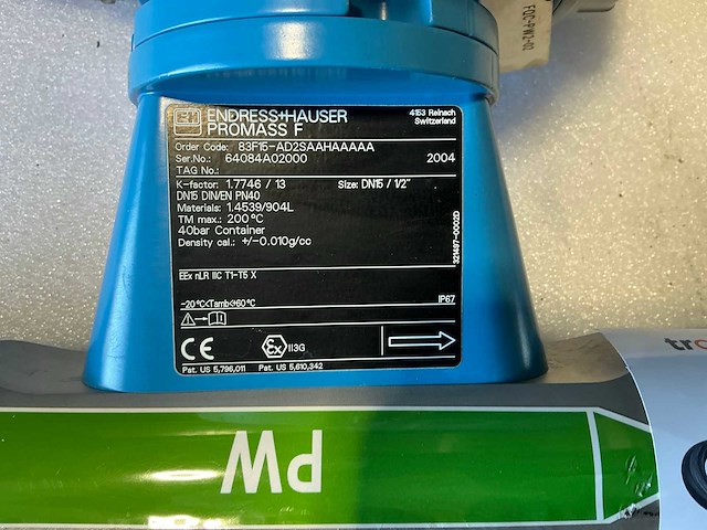 Endress&hauser promass 83/promass f flowmeter dn15/pn40 - afbeelding 6 van  7