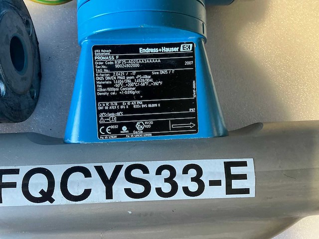 Endress&hauser promass 83/promass f flowmeter dn25/pn40 (2x) - afbeelding 11 van  13