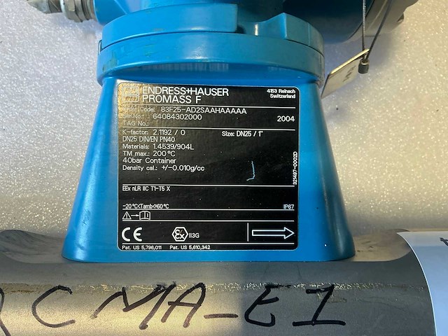 Endress&hauser promass 83/promass f flowmeter dn25/pn40 - afbeelding 6 van  8