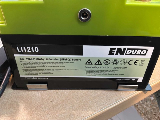 Enduro li1210 10ah caravan accu - afbeelding 3 van  4