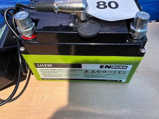 Enduro li1230 30ah caravan accu - afbeelding 2 van  5