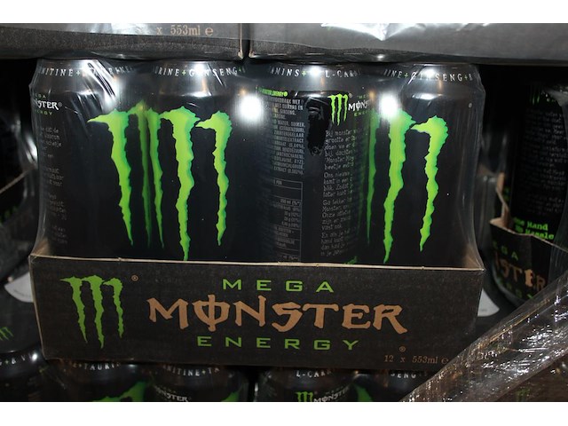 Energiedrank monster. 176 trays a 12 x 0,5l. 2112 blikken. tht 3-27. bod is inclusief 316,80 euro statiege... - afbeelding 6 van  6
