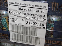 Energiedrank monster aussie style. 176 trays a 12 x 0,5l. 2112 blikken. tht 7-26. bod is inclusief 316,80 e... - afbeelding 3 van  3