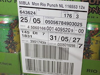 Energiedrank monster rio punch. 176 trays a 12 x 0,5l. 2112 blikken. tht 5-27. bod is inclusief 316,80 euro... - afbeelding 3 van  3