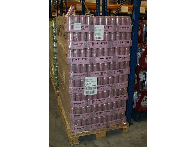Energiedrank monster ultra strawberry. 120 trays a 12 x 0,5l. 1440 blikken. tht 6-27. - afbeelding 2 van  3
