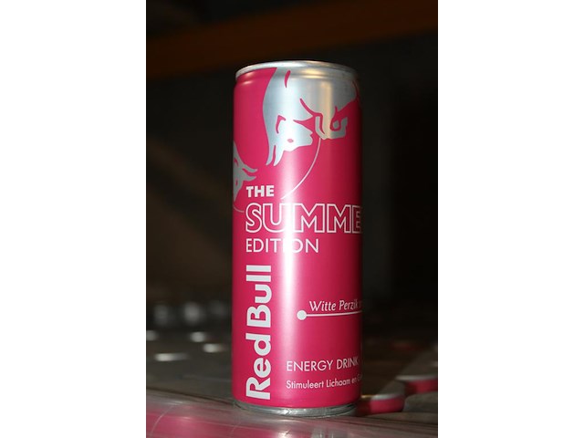 Energiedrank red bull summer edition witte perzik. 240 trays a 12 x 0,25l. 2880 blikken. tht 3-26. bod is i... - afbeelding 3 van  3