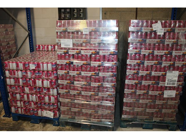 Energiedrank red bull summer edition witte perzik. 240 trays a 12 x 0,25l. 2880 blikken. tht 6-26. bod is i... - afbeelding 1 van  2