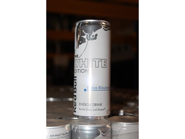 Energiedrank red bull white edition kokos blaubeere. 240 trays a 12 x 0,25l. 2880 blikken. tht 11-26. - afbeelding 3 van  3