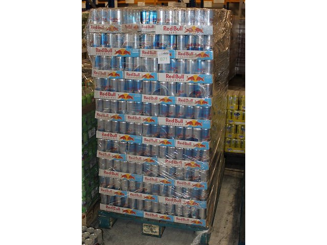 Energiedranken red bull w.o. sugarfree, zero en fugi appel. 110 trays a 24 x 250 ml. totaal 2640 blikken. t... - afbeelding 2 van  2