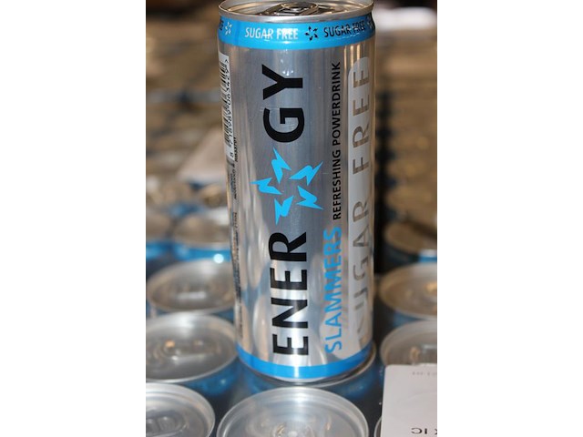 Energy slammers powerdrink sugar free. 105 trays a 24 blikken 0,25l. 2520 blikken. tht 28-2-26. bod is incl... - afbeelding 3 van  3