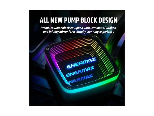 Enermax aquafusion adv 240mm zwart - afbeelding 3 van  4