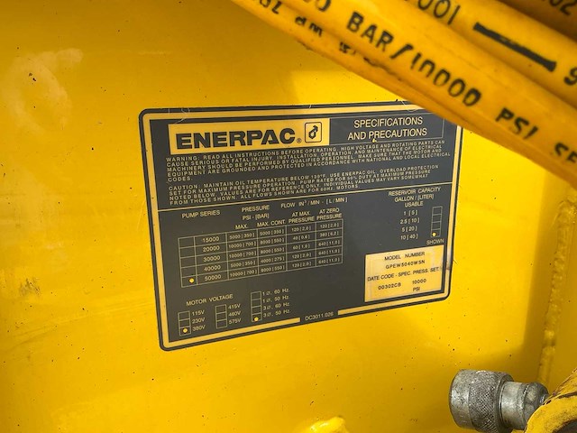 Enerpac gpew5040wsn hydraulisch aggregaat - afbeelding 7 van  8