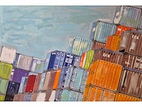 Engelbert van manen - acryl/mixed media op doek - 110 x 160