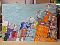 Engelbert van manen - acryl/mixed media op doek - 110 x 160 - afbeelding 2 van  4