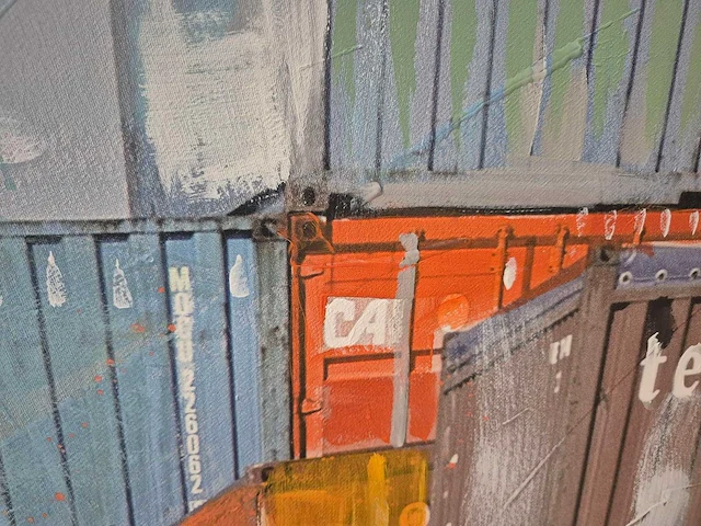 Engelbert van manen - acryl/mixed media op doek - 110 x 160 - afbeelding 3 van  4