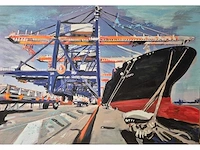 Engelbert van manen - acryl/mixed media op doek - 110 x 160