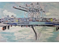 Engelbert van manen - acryl/mixed media op doek - 110 x 160