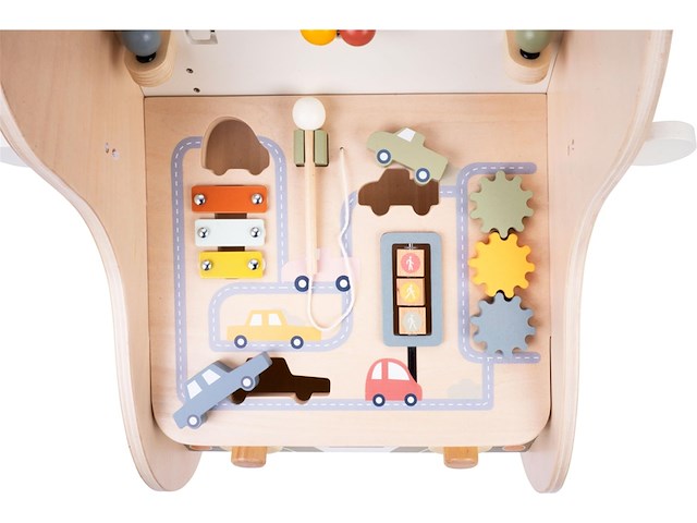 Engelhart houten loopwagen auto jack & jacky - afbeelding 2 van  4