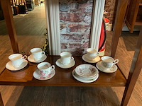 Engels thee servies royal albert, cambridge garden, royal canterbury (17x) - afbeelding 3 van  6