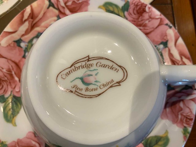 Engels thee servies royal albert, cambridge garden, royal canterbury (17x) - afbeelding 5 van  6