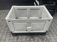 Engels uitklapbare kunststof palletbak (8x) - afbeelding 1 van  2