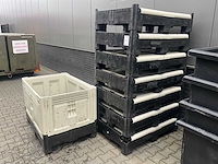 Engels uitklapbare kunststof palletbak (8x) - afbeelding 2 van  2