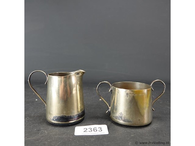 Engels verzilverde roomset - afbeelding 1 van  5