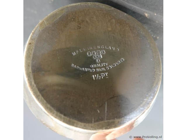 Engelse verzilverde koffiepot - afbeelding 5 van  5