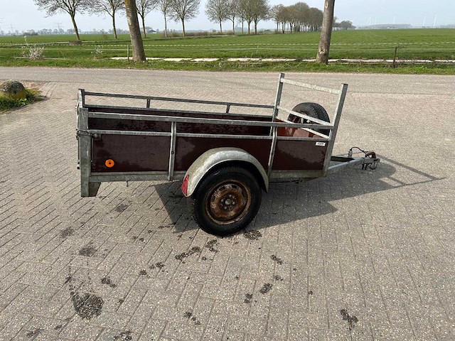 Enkelassige open bakaanhangwagen - afbeelding 3 van  5