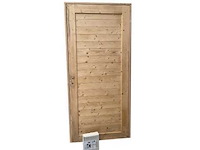 Enkele deur in kozijn - 224x102 cm - afbeelding 1 van  4