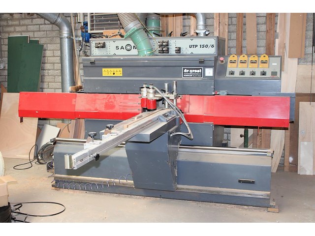 Enkele pennenbank saomad utp150/6 met kast met hulpstukken. bouwjaar 1998. 400v. let op: exclusief stofafzu... - afbeelding 1 van  7